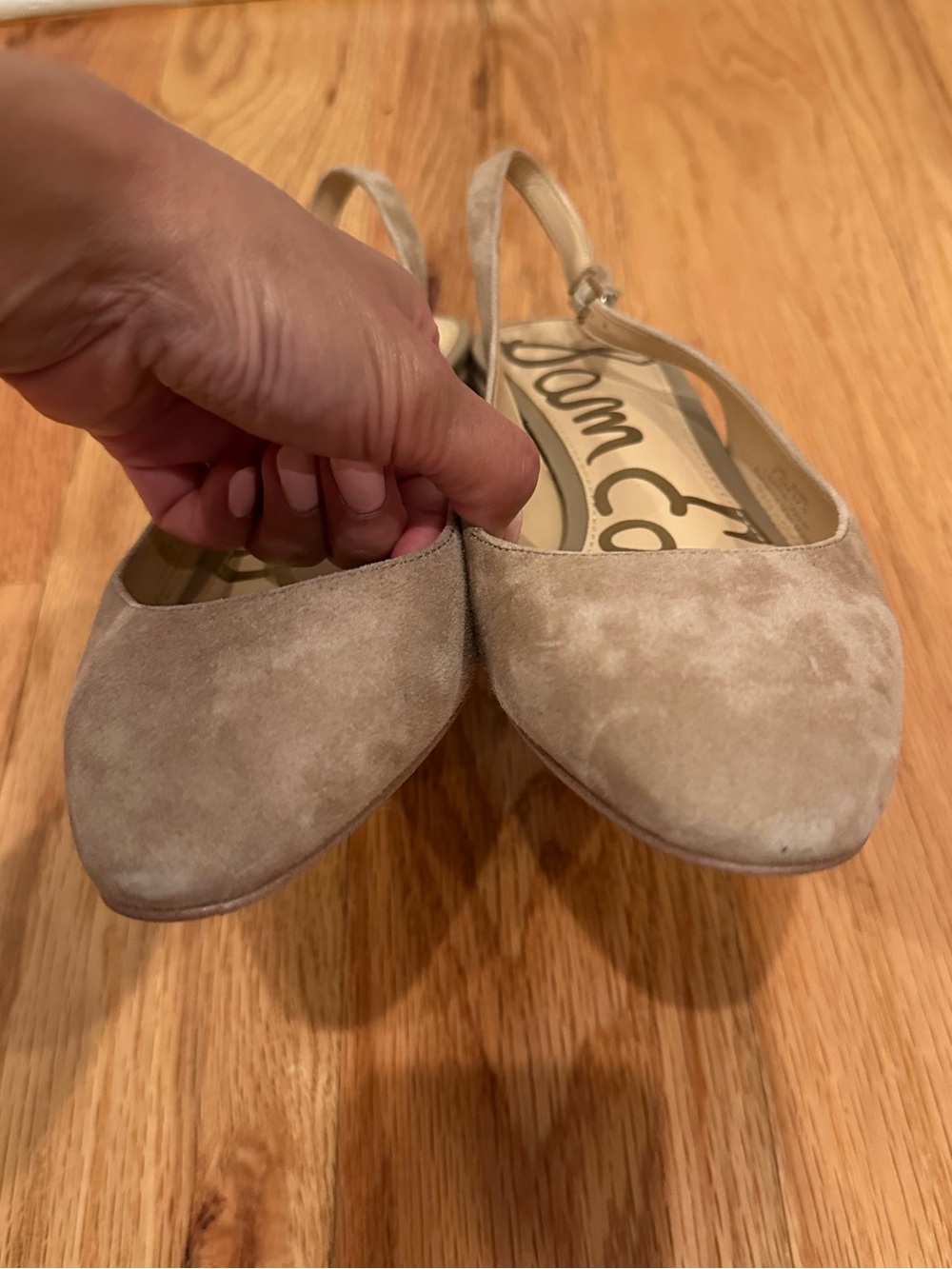 Sam Edelman Lorene Slingback Beige - Picture 2 of 8